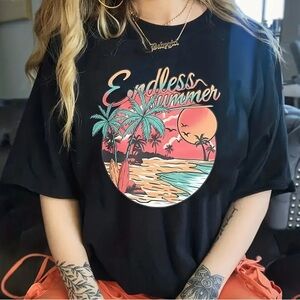 Endless Summer Dark Grey Graphic Tee